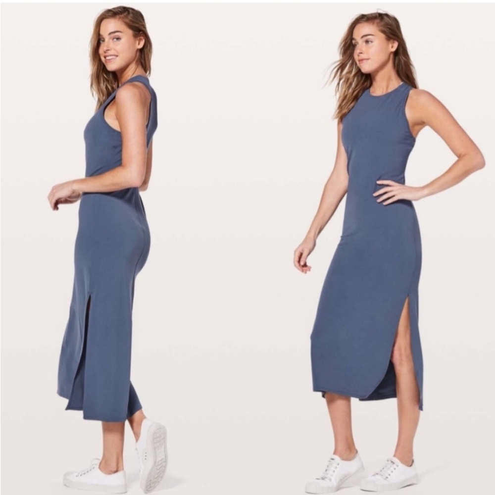Lululemon Get Going Moody Blues Dress Size 10/12